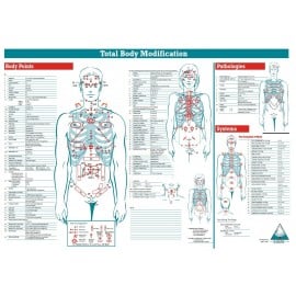 TBM Menu Chart - Body Points, Vintage Poster